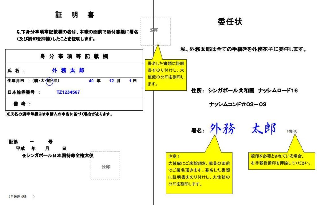 署名証明